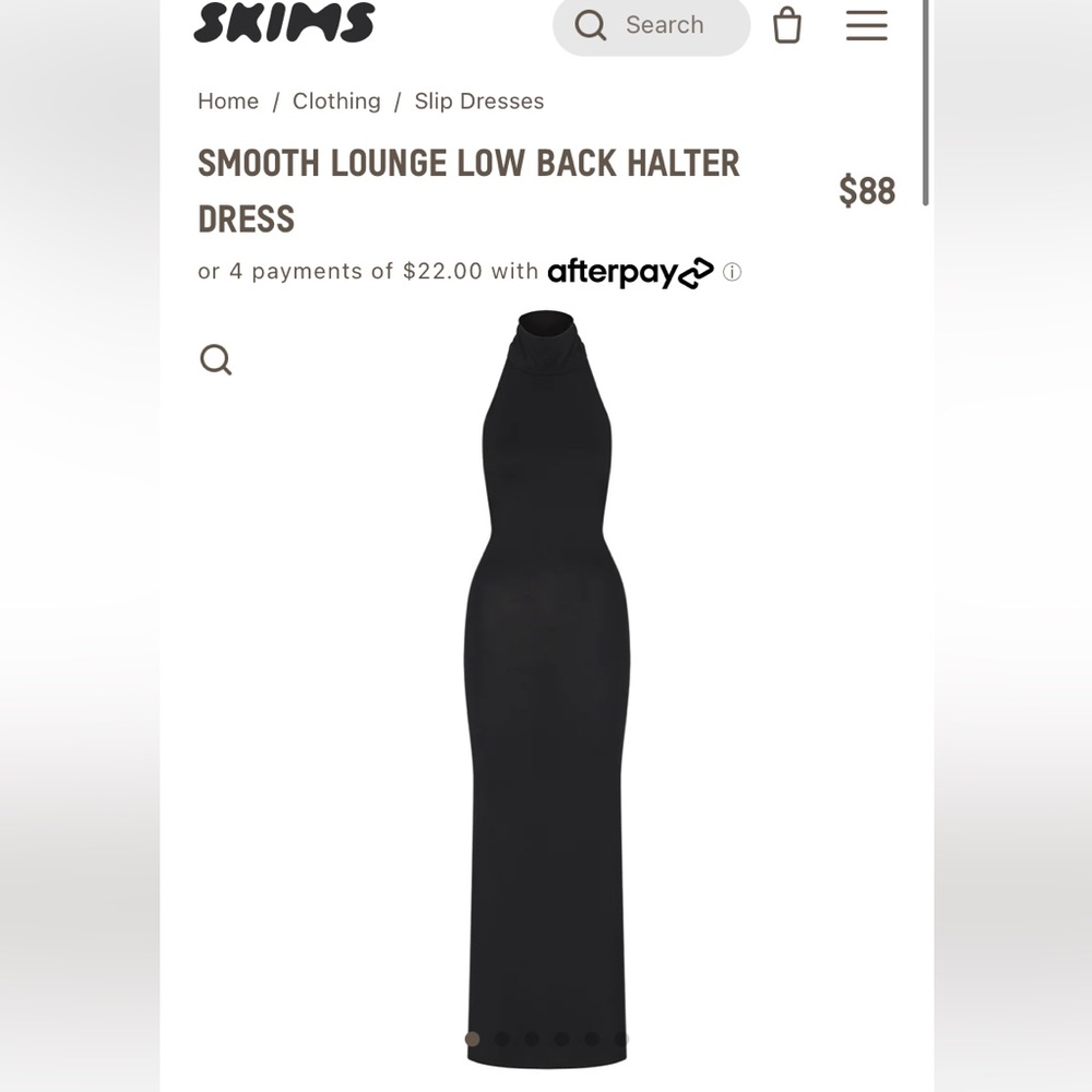 SKIMS smooth lounge low back halter